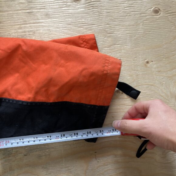 Y2K Scott Waterproof Snowmobile Ski Pants Racing Neon Orange Motorsport Men Sz M - Picture 8 of 16